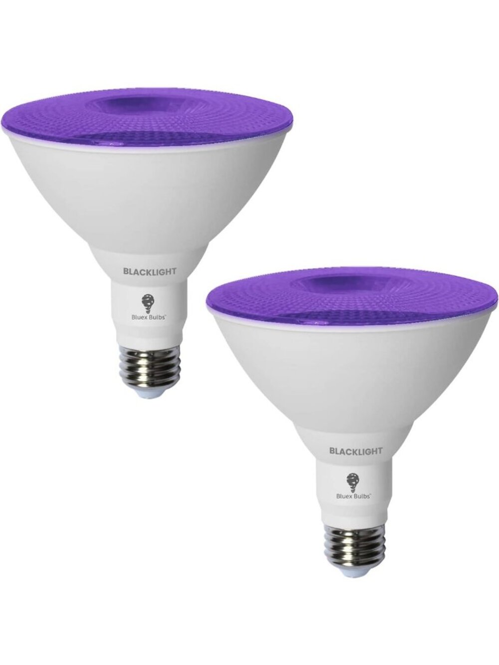 2 Pack PAR38 LED Black Light Bulbs - 20W Equivalent for Halloween Parties & Glow
